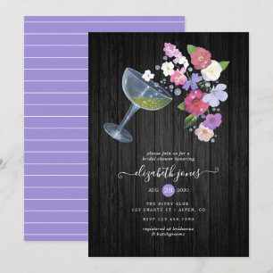 Invitation Mariage champêtre Champagne floral