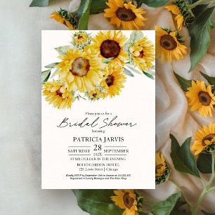 Invitation Mariage Champêtre Chic avec Tournesols