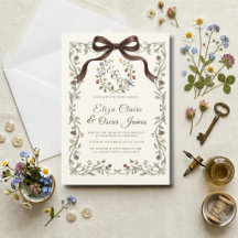 Mariage Champêtre de Fleurs Sauvages Coquette