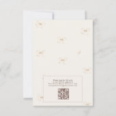 Invitation Mariage Champêtre de Rentrée avec Code QR de Citro (Dos)