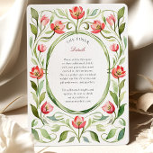 Invitation Mariage Champêtre de Tulipes Rétro