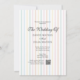 Invitation Mariage champêtre élégant et coloré dans le style