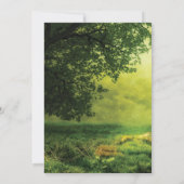 Invitation Mariage champêtre fantaisiste en forêt (Dos)