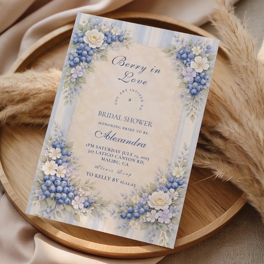 Invitation Mariage Champêtre Fleur de Bleuet