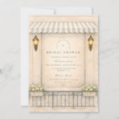 Invitation Mariage champêtre fleuri de style rétro (Devant)
