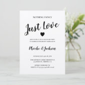 Invitation Mariage Champêtre Kraft Élopement Fête Casual (Debout devant)