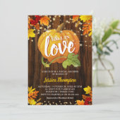 Invitation Mariage Champêtre Paillettes Citrouille Automne To (Debout devant)