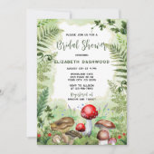 Invitation Mariage Champêtre sous les Arbres Fougères Forêt (Devant)