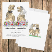 Invitation Mariage Champêtre Thème Dinosaure