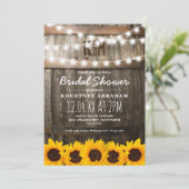 Invitation Mariage champêtre | Tournesols (Debout devant)