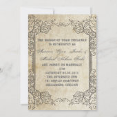 Invitation mariage champêtre western en plein air (Dos)