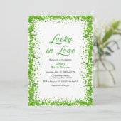 Invitation Mariage chanceux de la Saint-Patrick Shower (Debout devant)