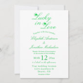 Invitation Mariage Chanceux en Amour (Devant)