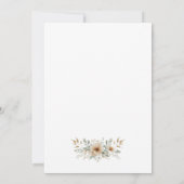 Invitation Mariage chapeau de cowboy rustique (Dos)