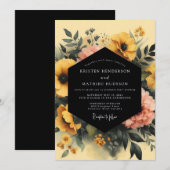 Invitation Mariage Charbon de Souci Humeur (Devant / Derrière)