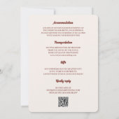 Invitation Mariage Charme Saison Automne (Dos)