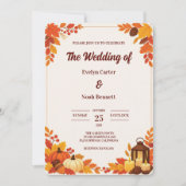 Invitation Mariage Charme Saison Automne (Devant)
