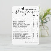 Invitation Mariage Chaussure Jeu Il A Dit Qu'Elle A Dit Éléga (Debout devant)