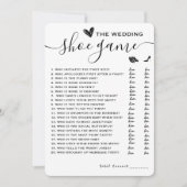 Invitation Mariage Chaussure Jeu Il A Dit Qu'Elle A Dit Éléga (Devant)