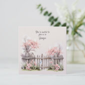 Invitation Mariage Cherry Blossom En Géorgie (Debout devant)