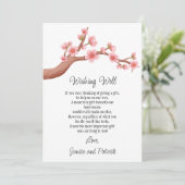 Invitation Mariage Cherry Blossoms Succursale Wishing Well Ca (Debout devant)