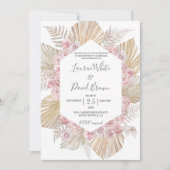 Invitation Mariage chic Boho (Devant)