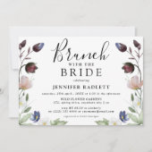 Invitation Mariage Chic Boho Brunch Floral de Mariée (Devant)