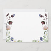Invitation Mariage Chic Boho Brunch Floral de Mariée (Dos)