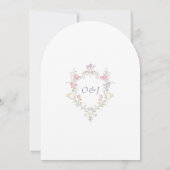 Invitation Mariage Chic Boho Jardin Fleurs Sauvages Printemps (Dos)