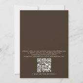 Invitation Mariage chic boho sud-ouest avec code QR campagne (Dos)