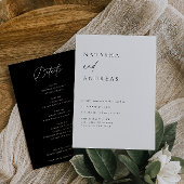 Invitation Mariage chic contemporain