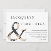 Invitation Mariage chic côtier de Bohème d'esperluète (Devant)