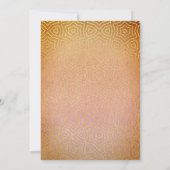 Invitation Mariage chic dans le désert marocain (Dos)