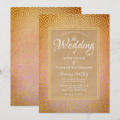 Invitation Mariage chic dans le désert marocain (Devant / Derrière)