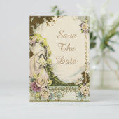 Invitation Mariage Chic de la Mariée et du Marié Vintage Épar (Debout devant)