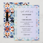 Invitation Mariage Chic d'Été Coloré (Devant / Derrière)