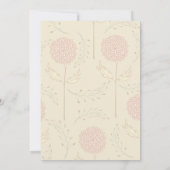 Invitation Mariage chic et floral (Dos)