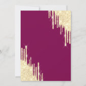 Invitation Mariage Chic Perles Prosecco Dégustation (Dos)