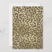 Invitation Mariage Chic Rustique Kraft Moderne Or (Dos)