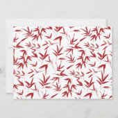 Invitation Mariage chinois à deux feux rouge (Dos)