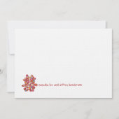 Invitation Mariage chinois aux fleurs de printemps (Devant)