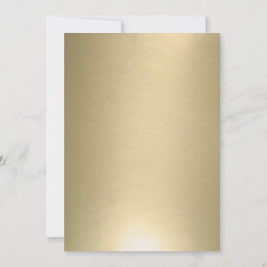 Invitation Mariage chinois élégant Gold Double Happiness (Dos)