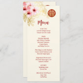 Invitation Mariage chinois en fleurs de cerisier (Devant / Derrière)