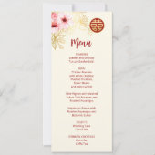 Invitation Mariage chinois en fleurs de cerisier (Devant)