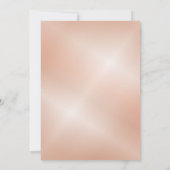 Invitation Mariage chinois moderne rose Gold (Dos)