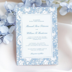 Invitation Mariage Chinoiserie Quelque Chose de Bleu