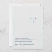 Invitation Mariage Chrétien | Croix des Initiales du Couple B (Devant)