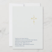 Invitation Mariage Chrétien | Croix des Initiales du Couple e (Devant)