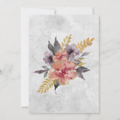 Invitation Mariage chrétien  Floral de lavande de Pêche (Dos)