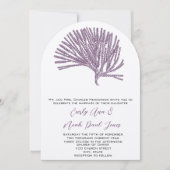 Invitation Mariage chrétien Plum Coral Mon âme Trouvé Celui (Devant)